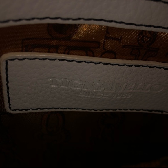 Tignanello Pebble Leather Colorblock Satchel - Picture 12 of 15